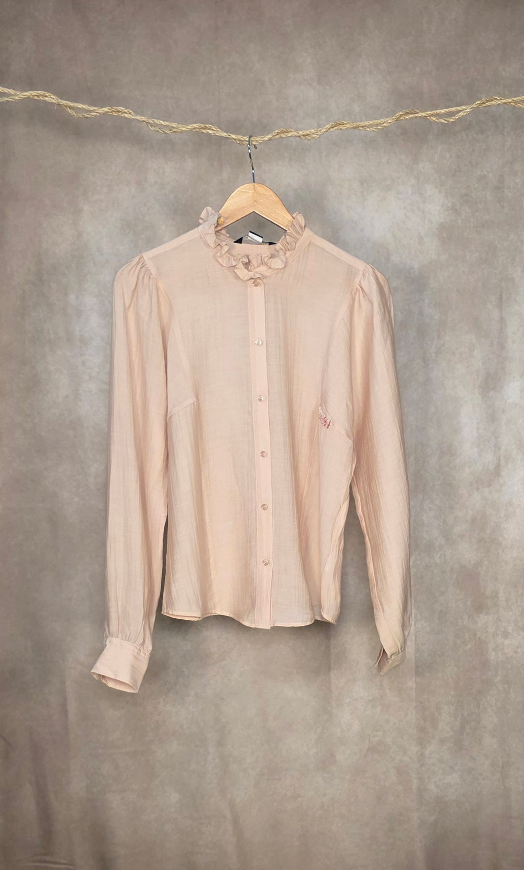 Camicia con collo alla coreana