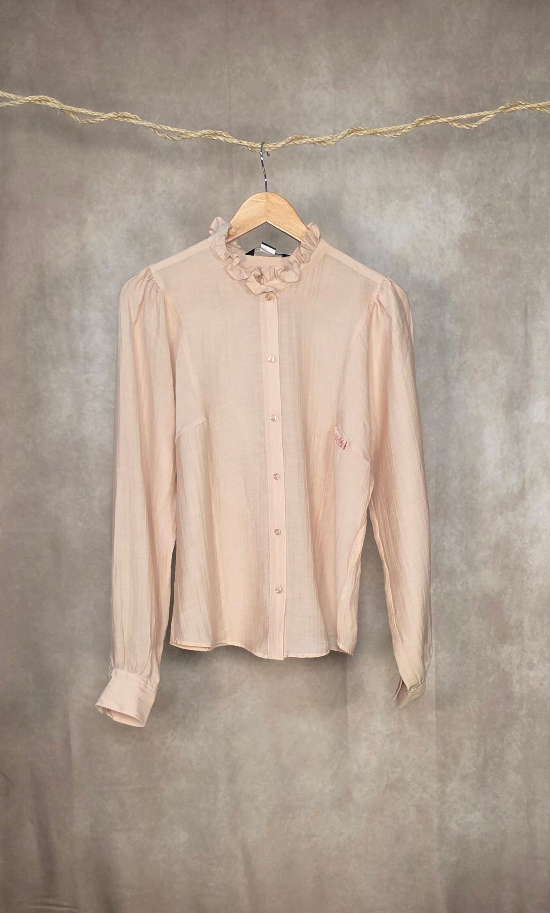 Camicia con collo alla coreana