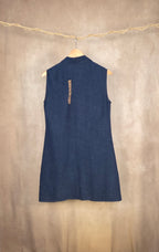 Abito chemisier smanicato blu navy