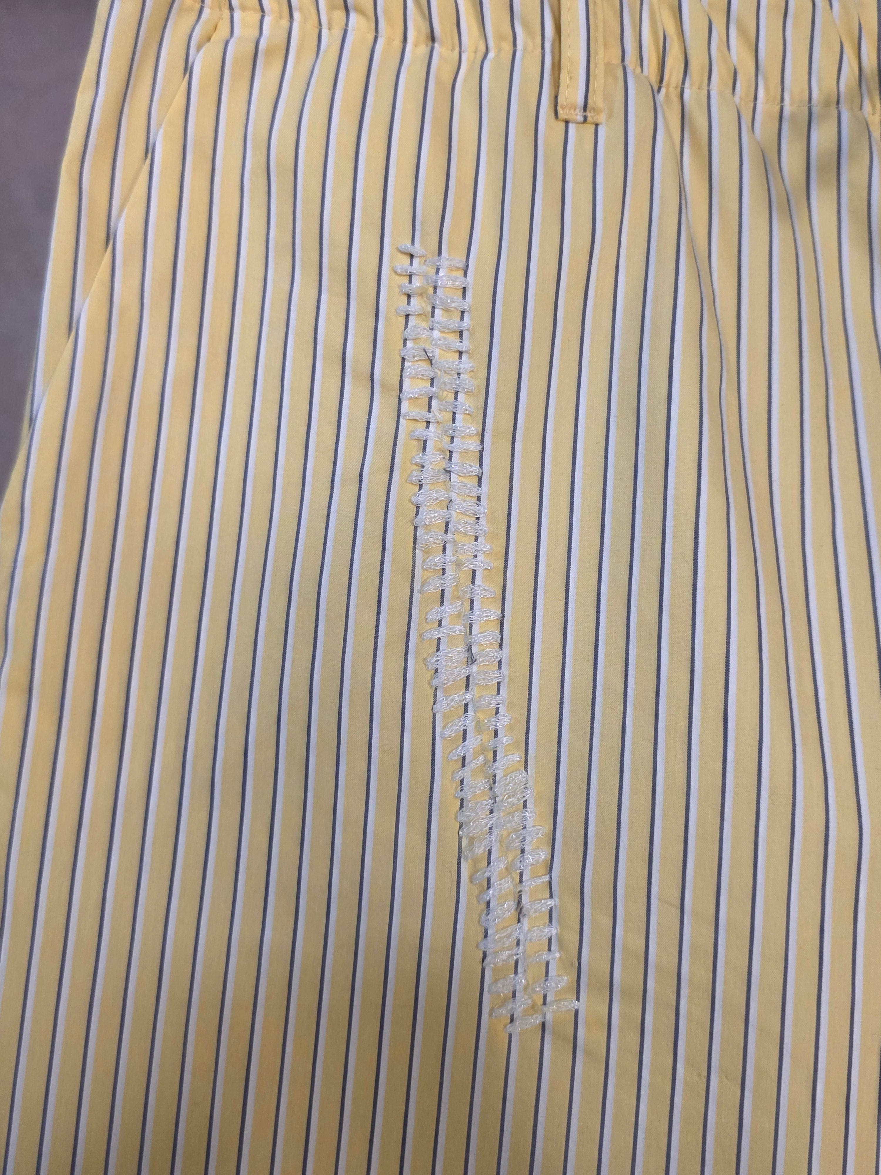 Pantaloni a righe con coulisse in vita
