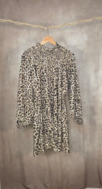 Abito mini a stampa animalier