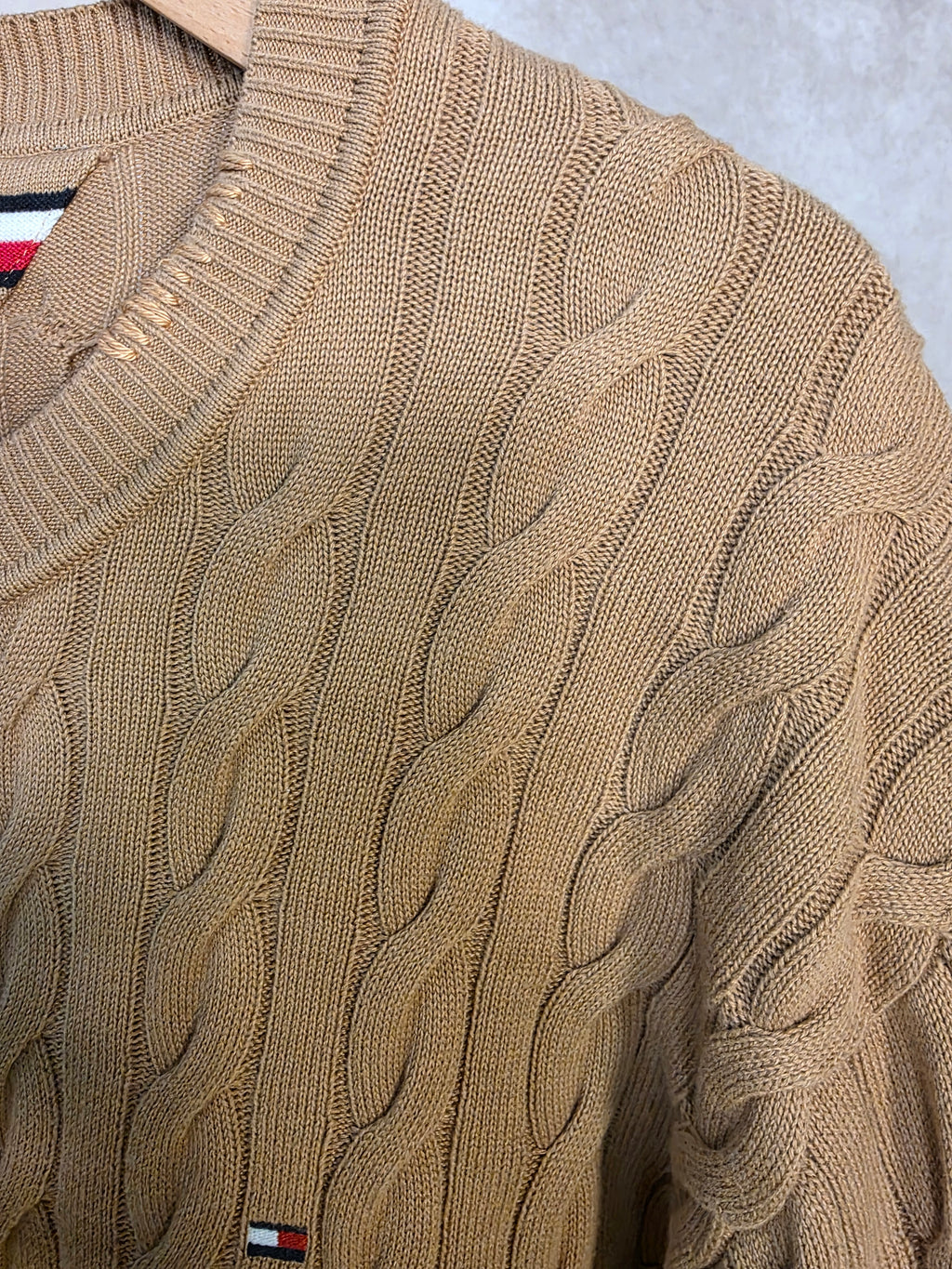 Maglione girocollo in maglia intrecciata