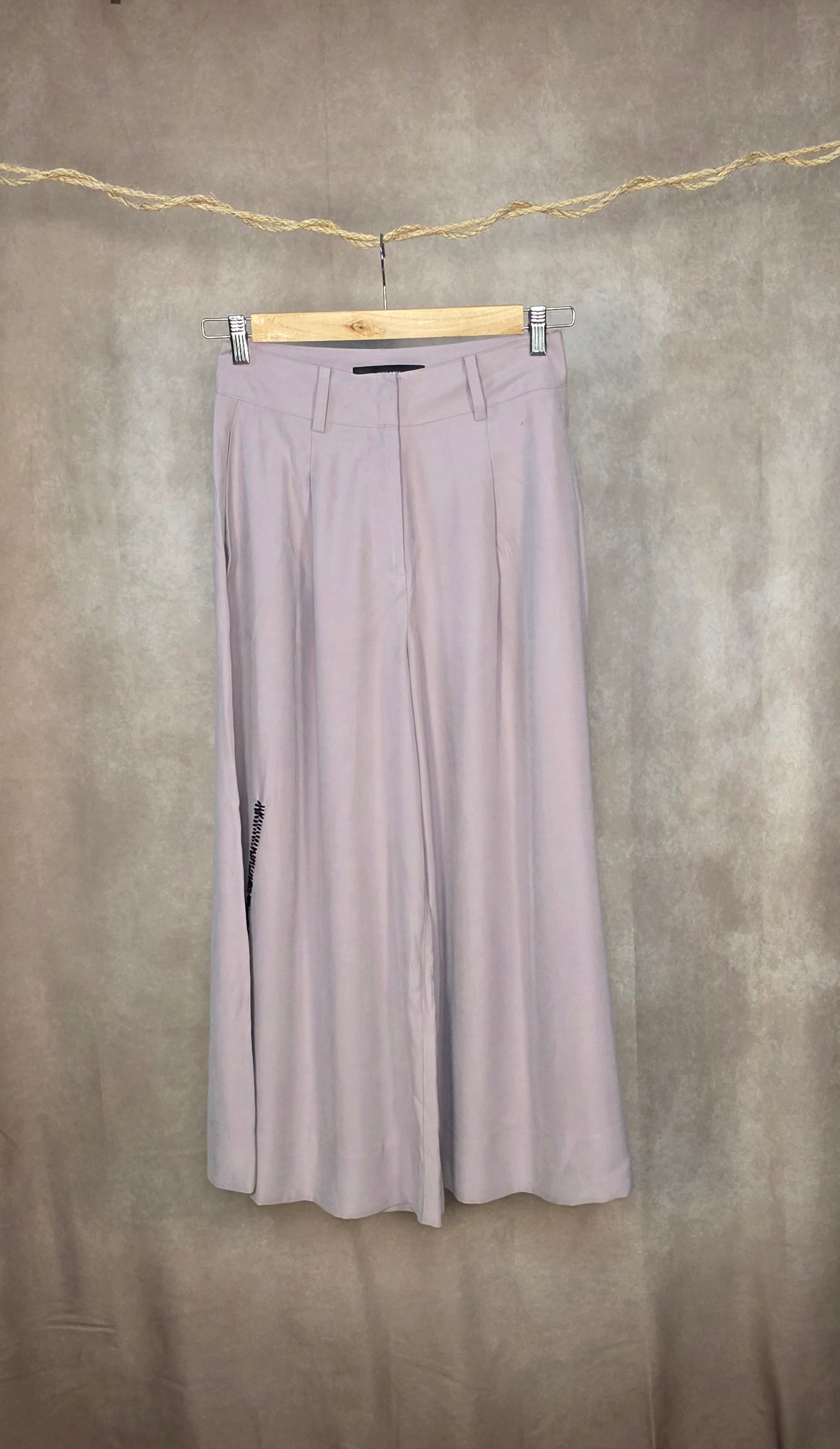 Pantaloni culotte viola