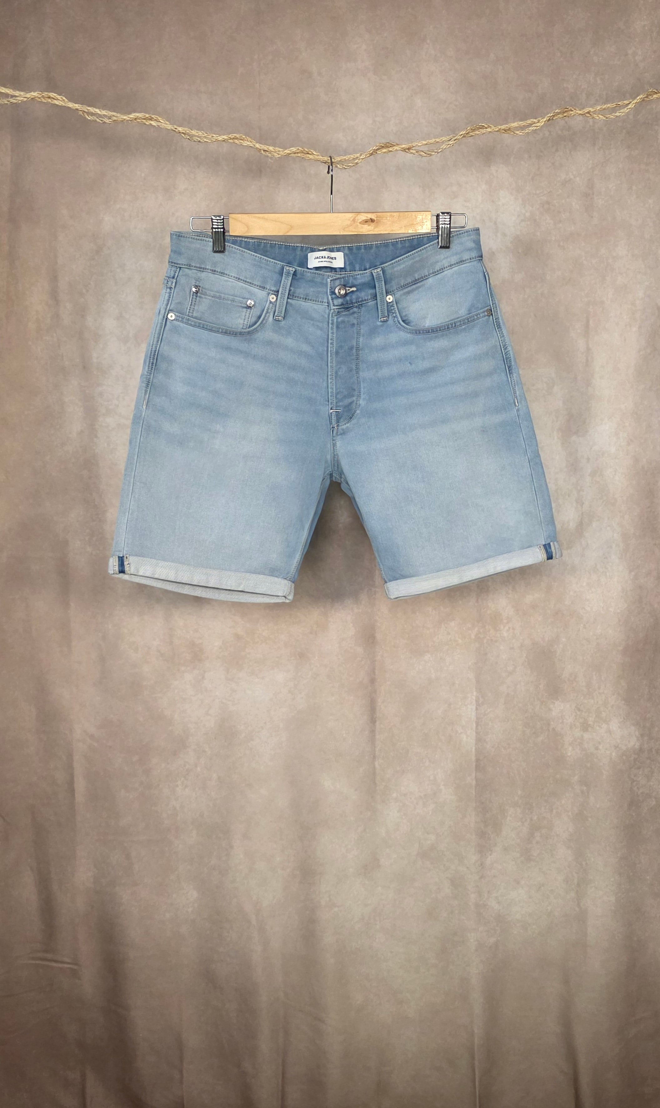 Shorts in denim chiaro