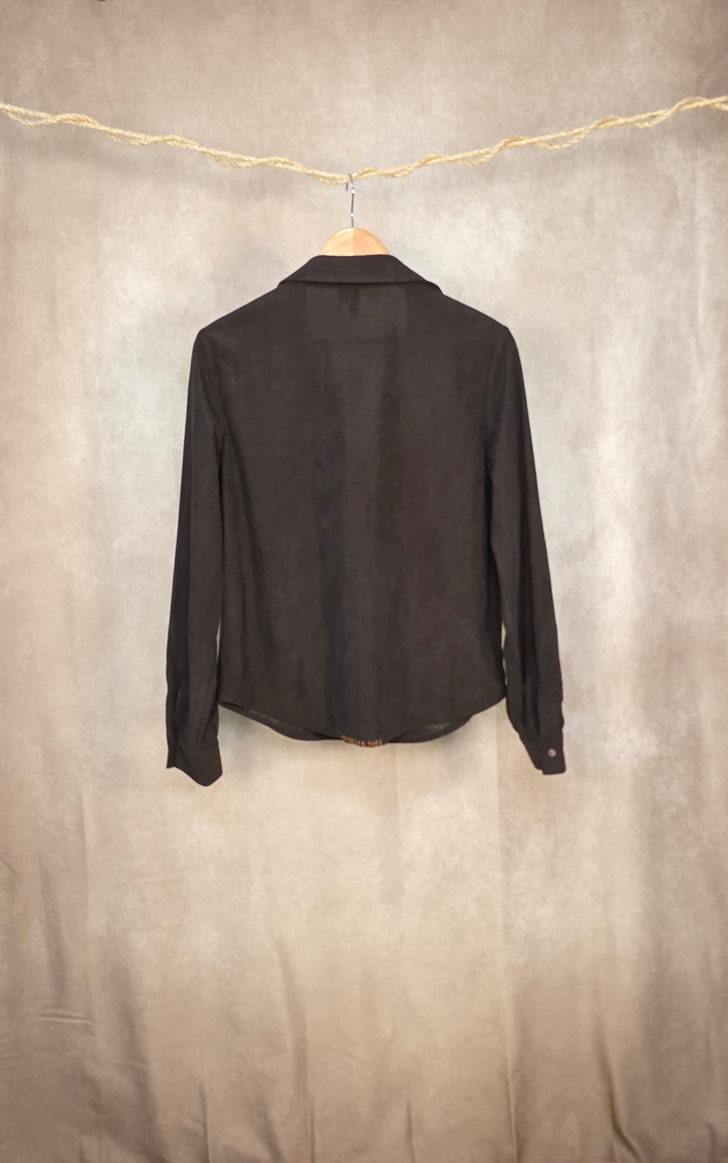 Camicia regular fit color cioccolato