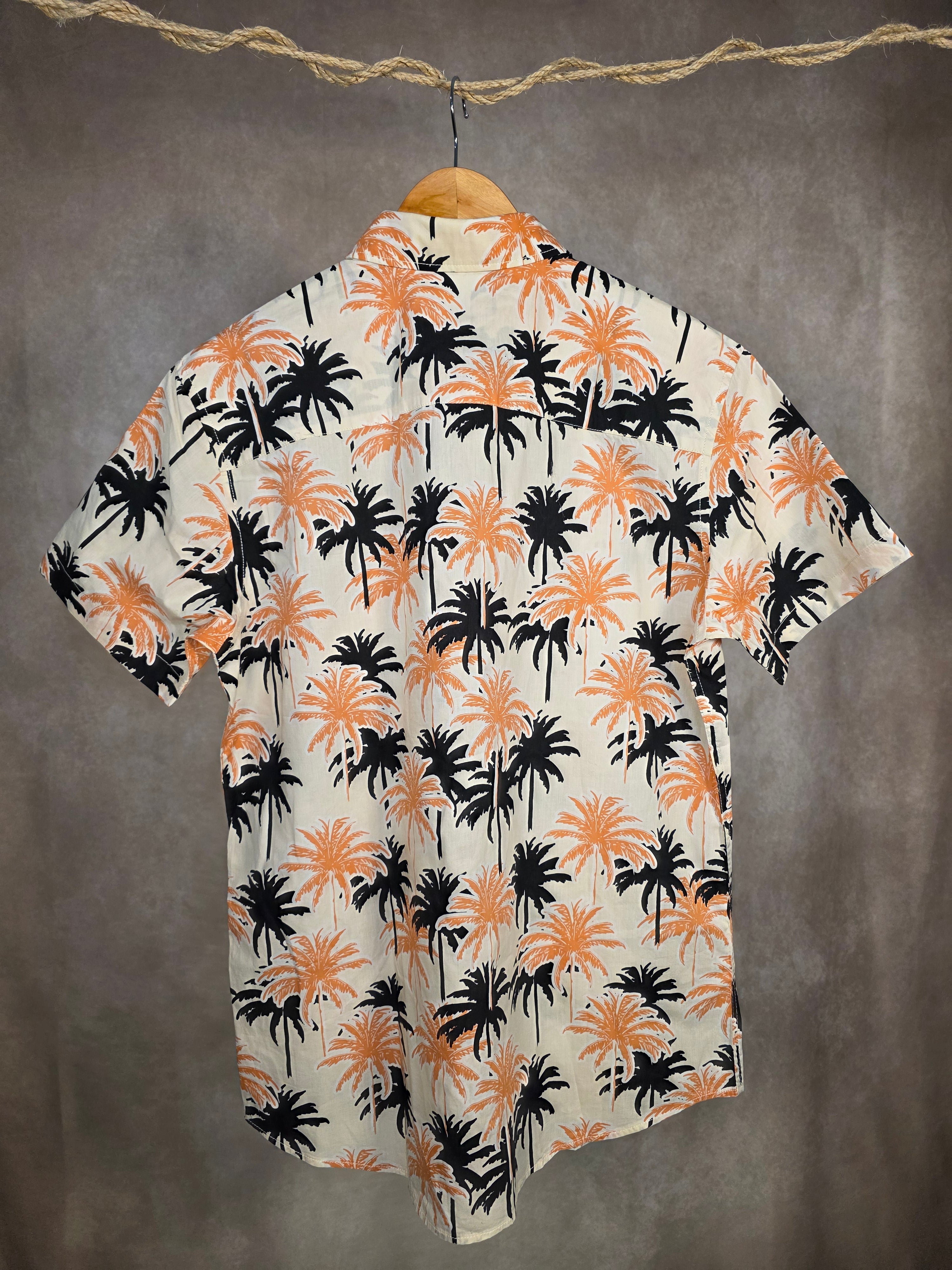 Camicia hawaiana fantasia palme