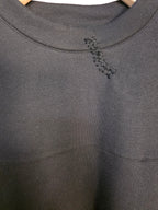 Felpa nera cropped