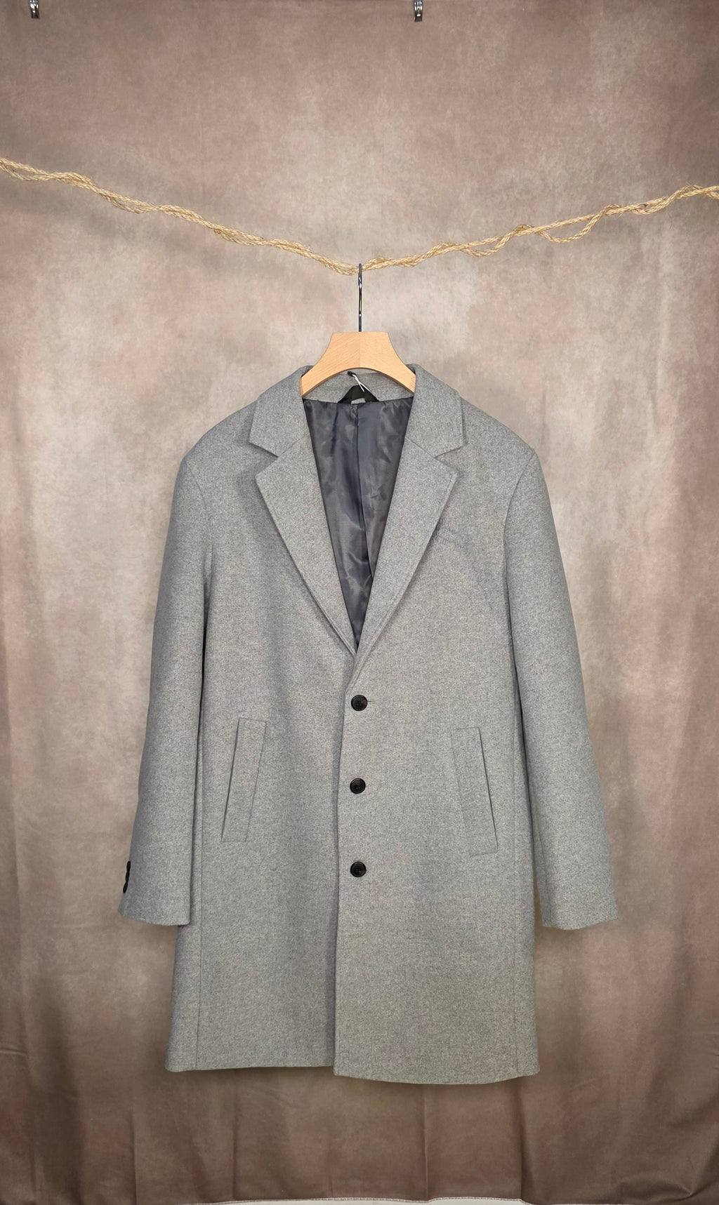 Cappotto in misto lana con bottoni
