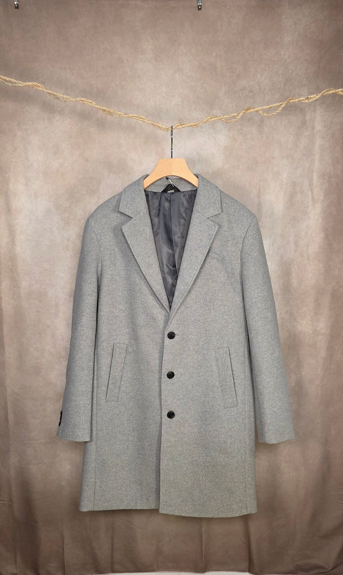 Cappotto in misto lana con bottoni