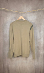 Maglia girocollo in misto cotone e cashmere