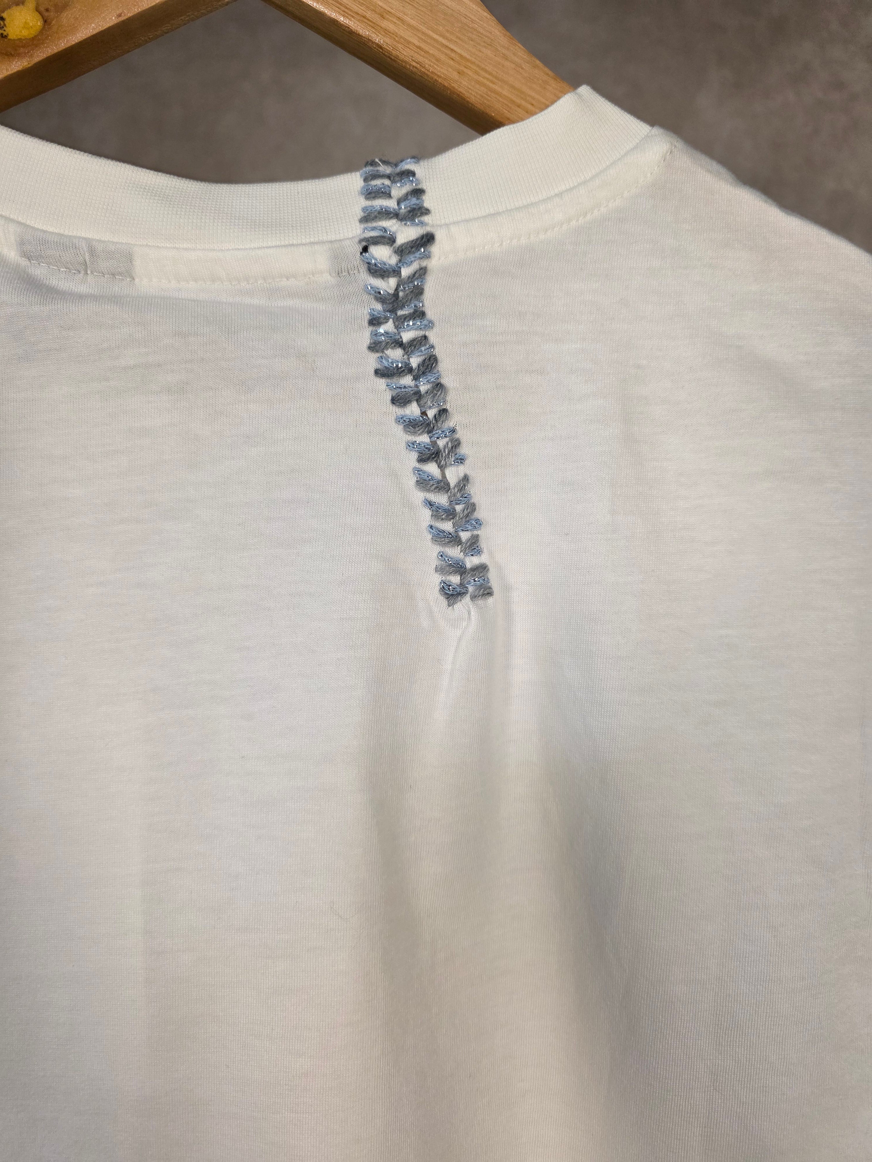 T-Shirt con finiture in pizzo