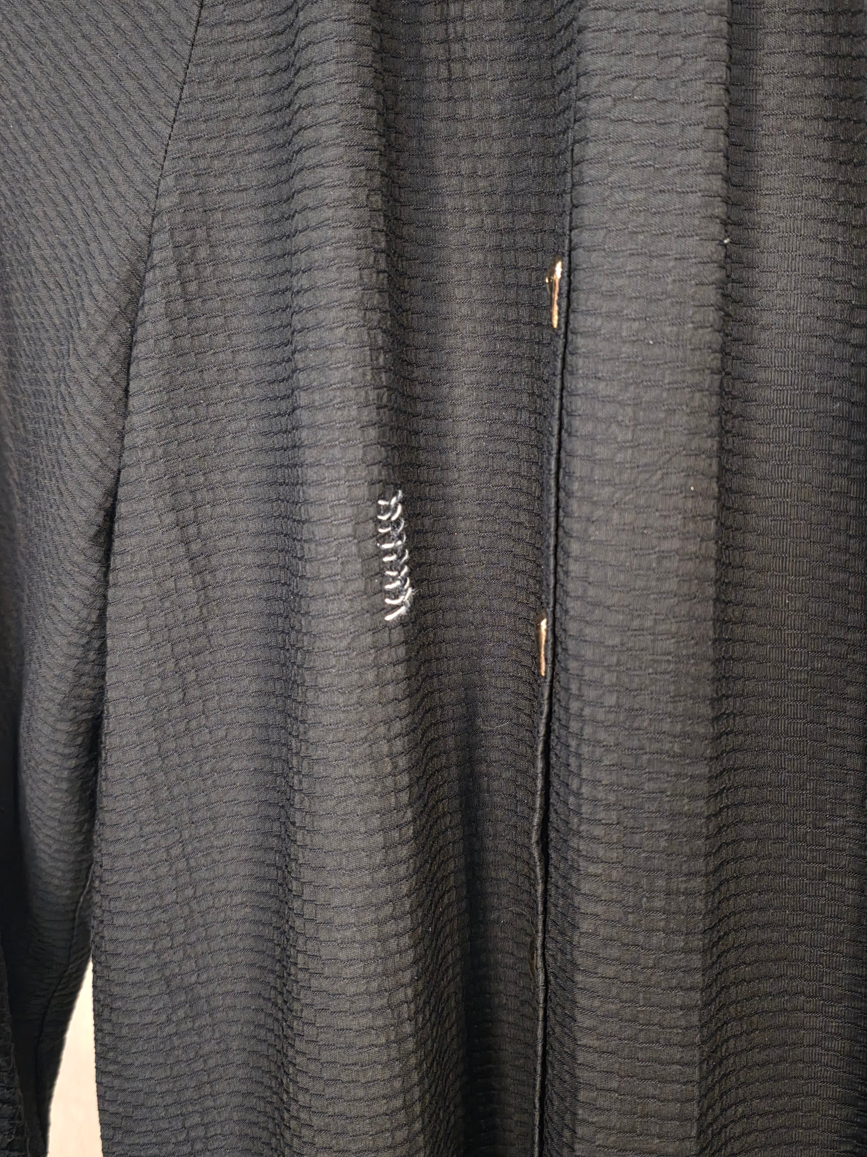 Abito midi a maniche lunghe nero