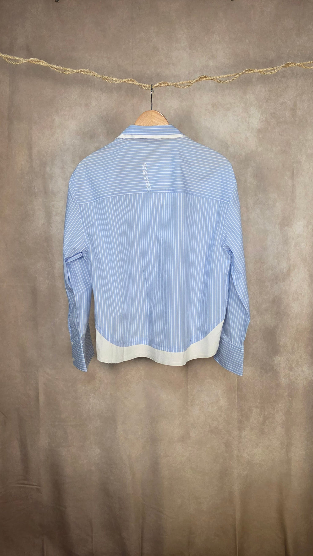 Camicia oversized gessata