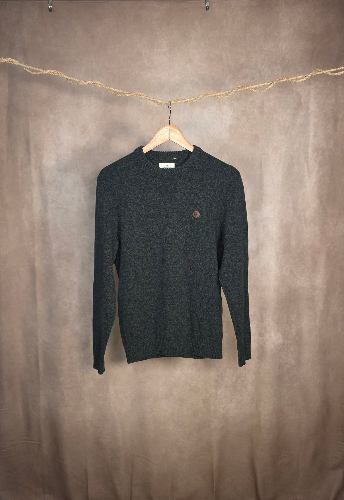 Maglia girocollo verde scuro