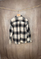 Camicia overshirt a quadri in misto cotone