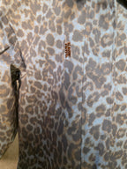 Giacca oversized animalier