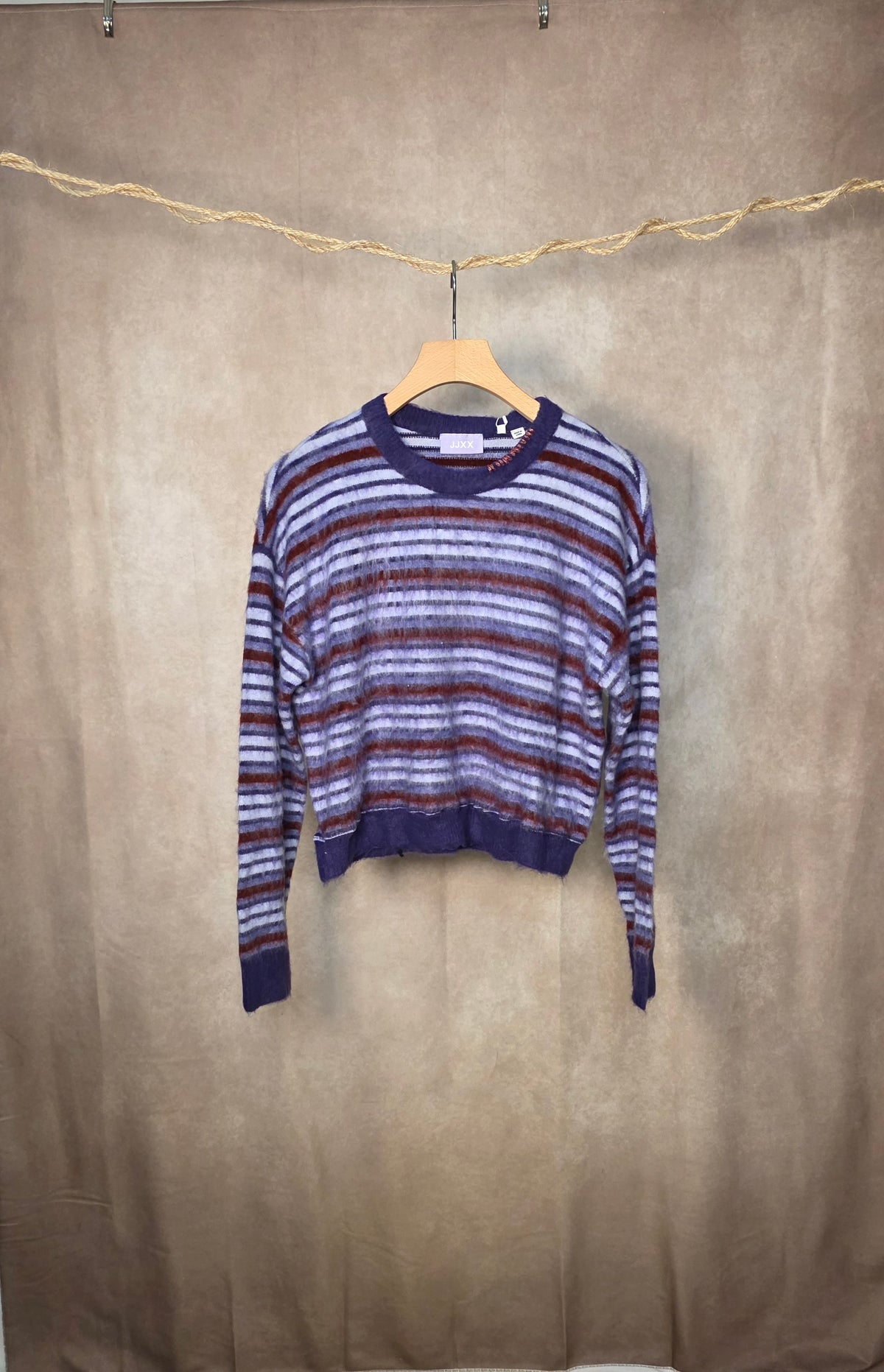 Maglia a righe sfumate