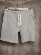 Bermuda a righe relaxed fit
