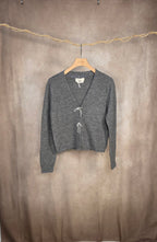 Cardigan in maglia con fiocchi