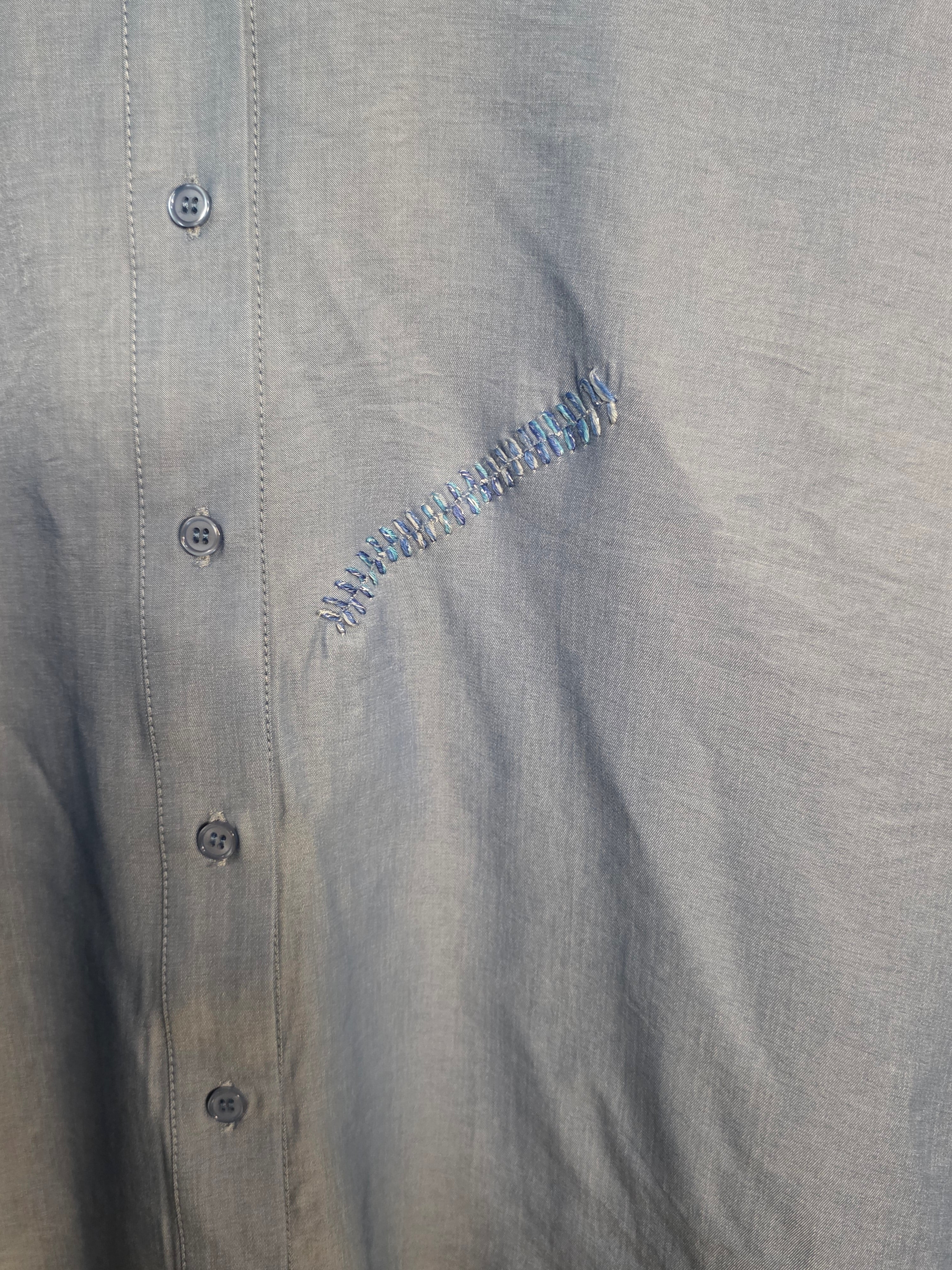 Camicia a maniche corte celeste