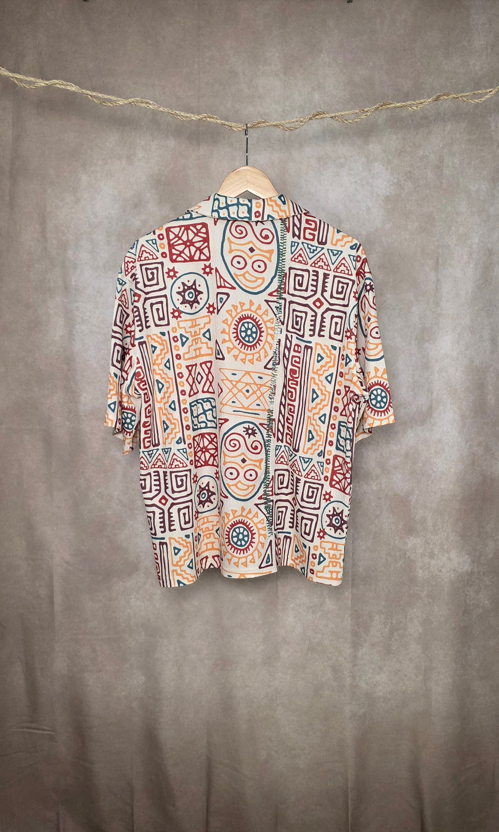 Camicia stampa grafica all-over
