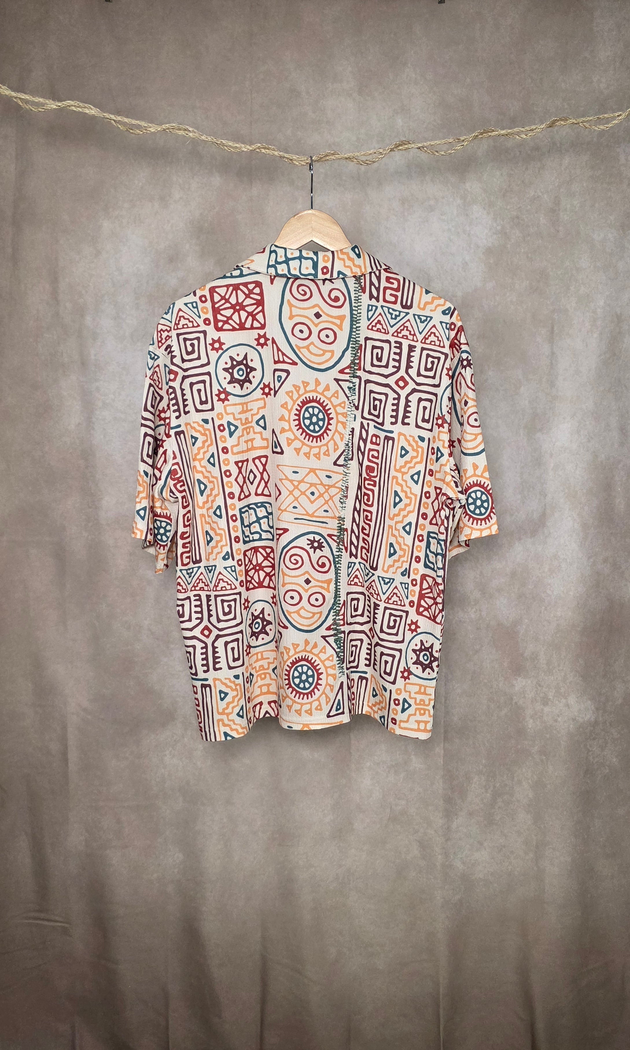 Camicia stampa grafica all-over