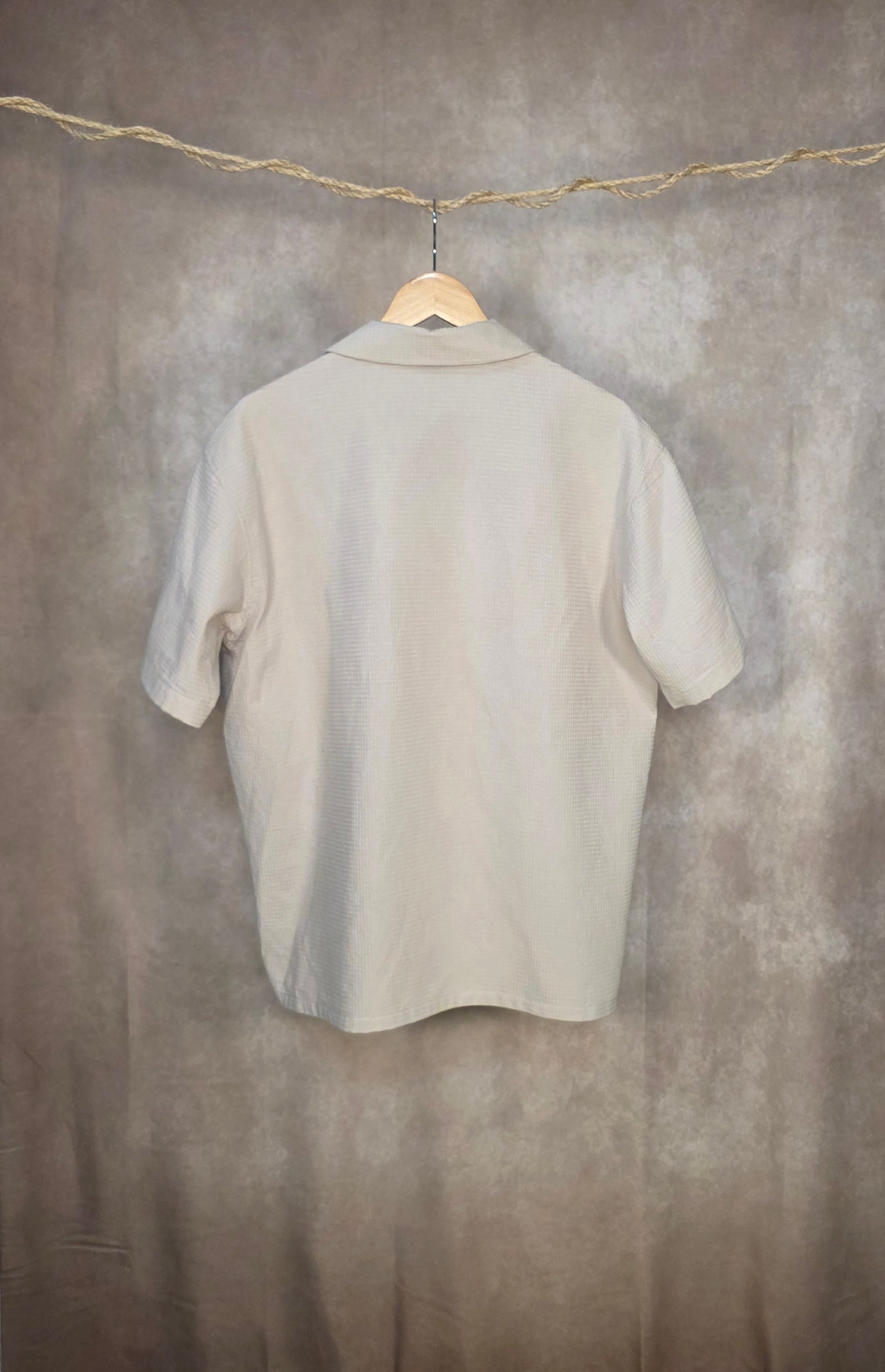 Camicia relaxed fit in misto cotone