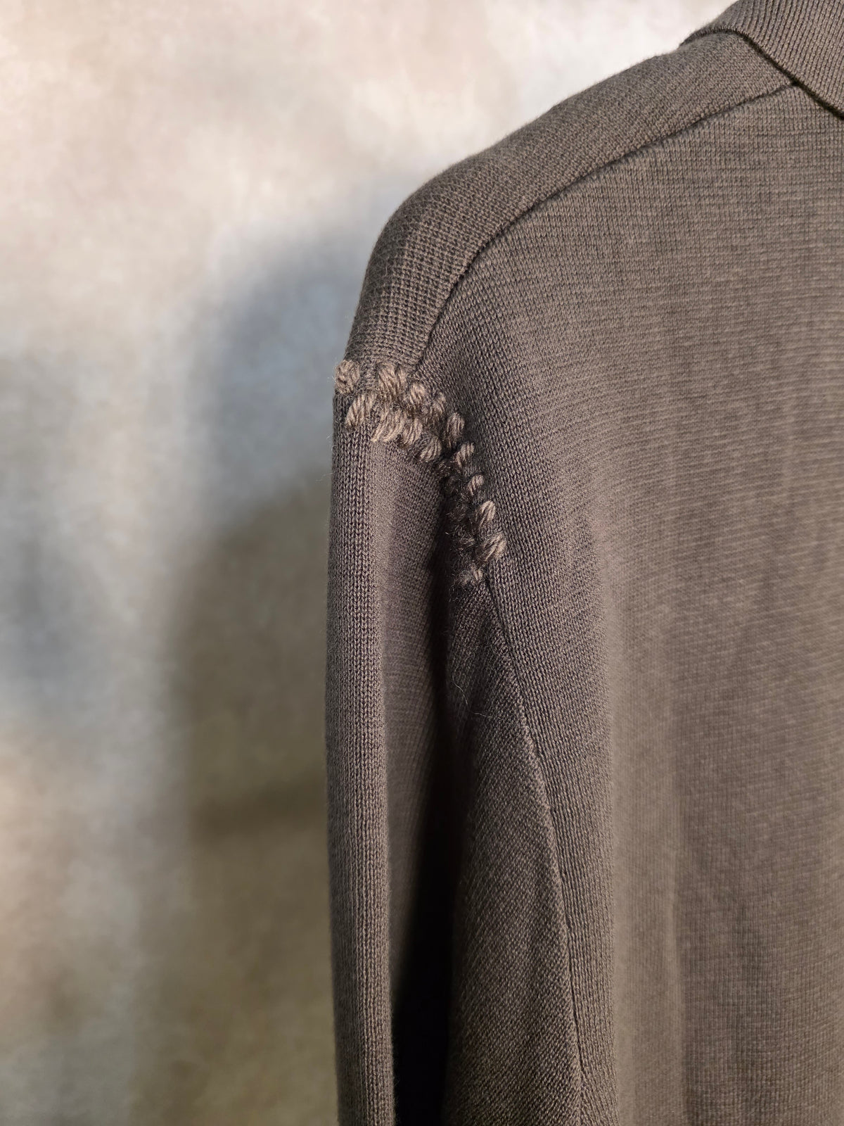Polo a maniche lunghe in maglia di cotone
