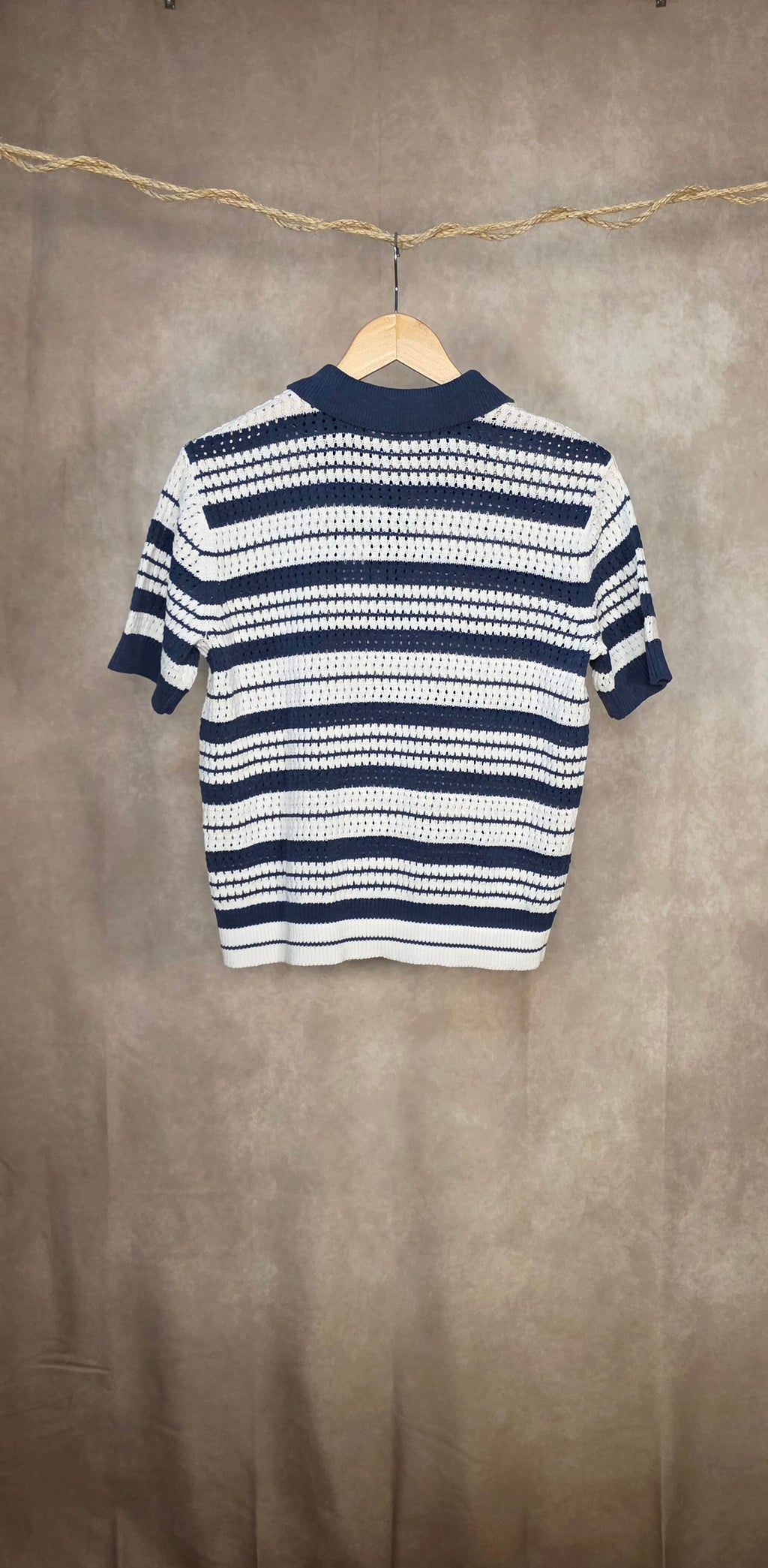 Polo in maglia a righe