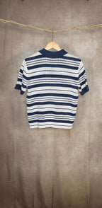 Polo in maglia a righe