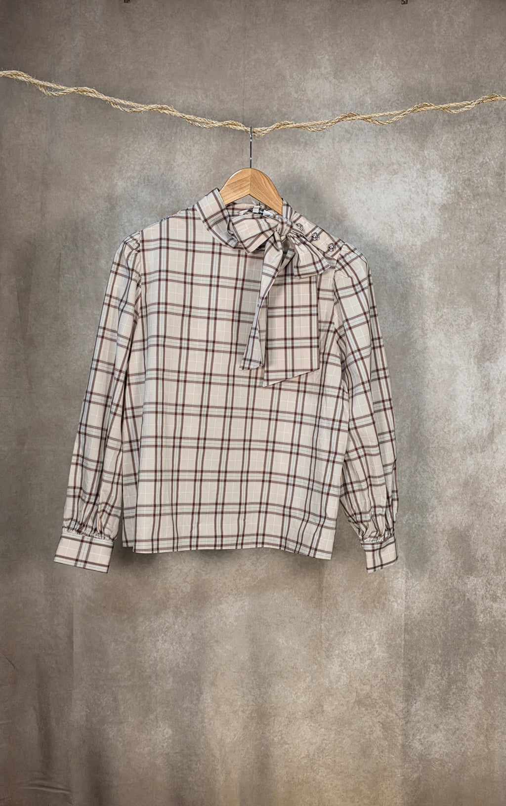 Camicia a quadri in cotone