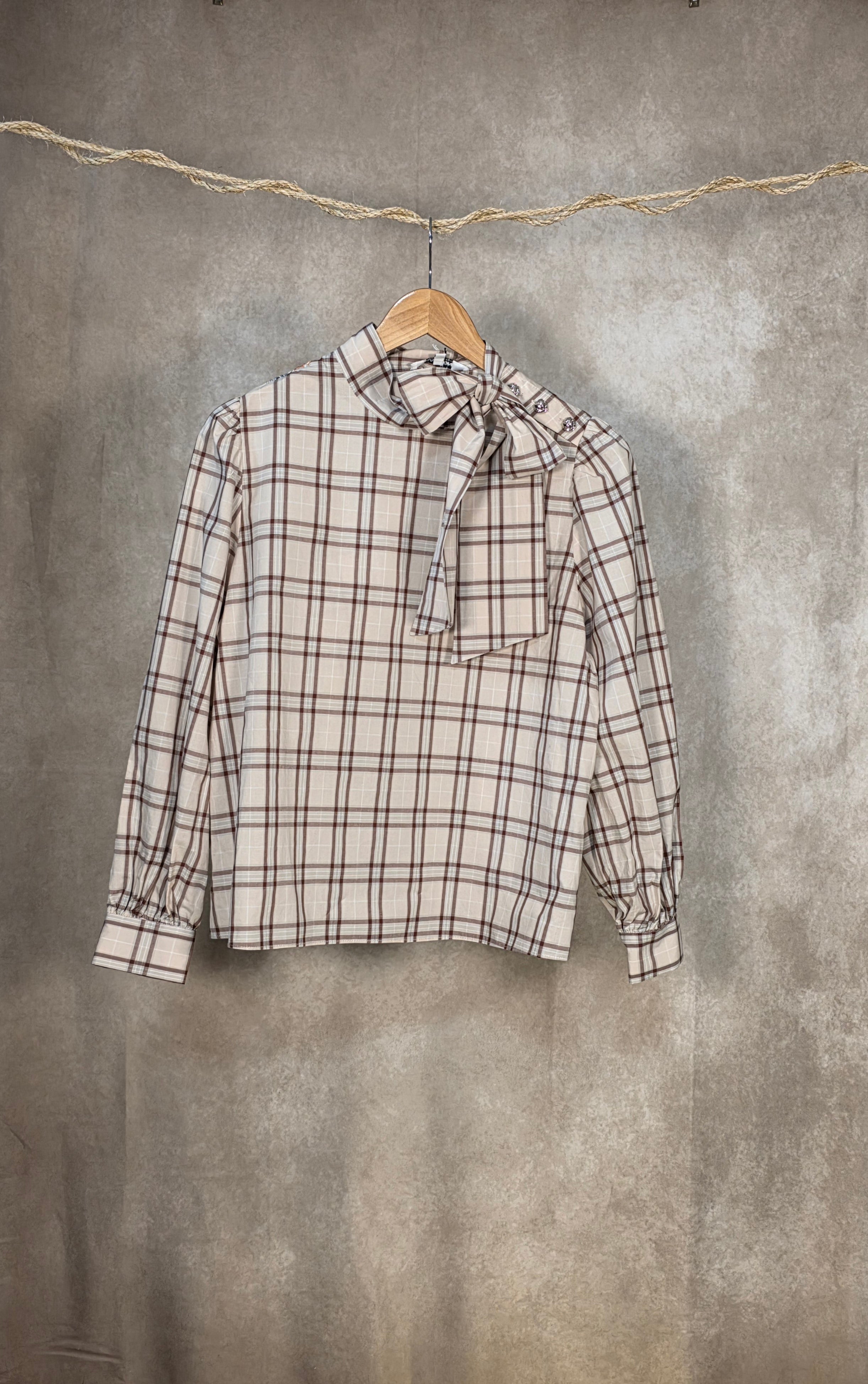 Camicia a quadri in cotone