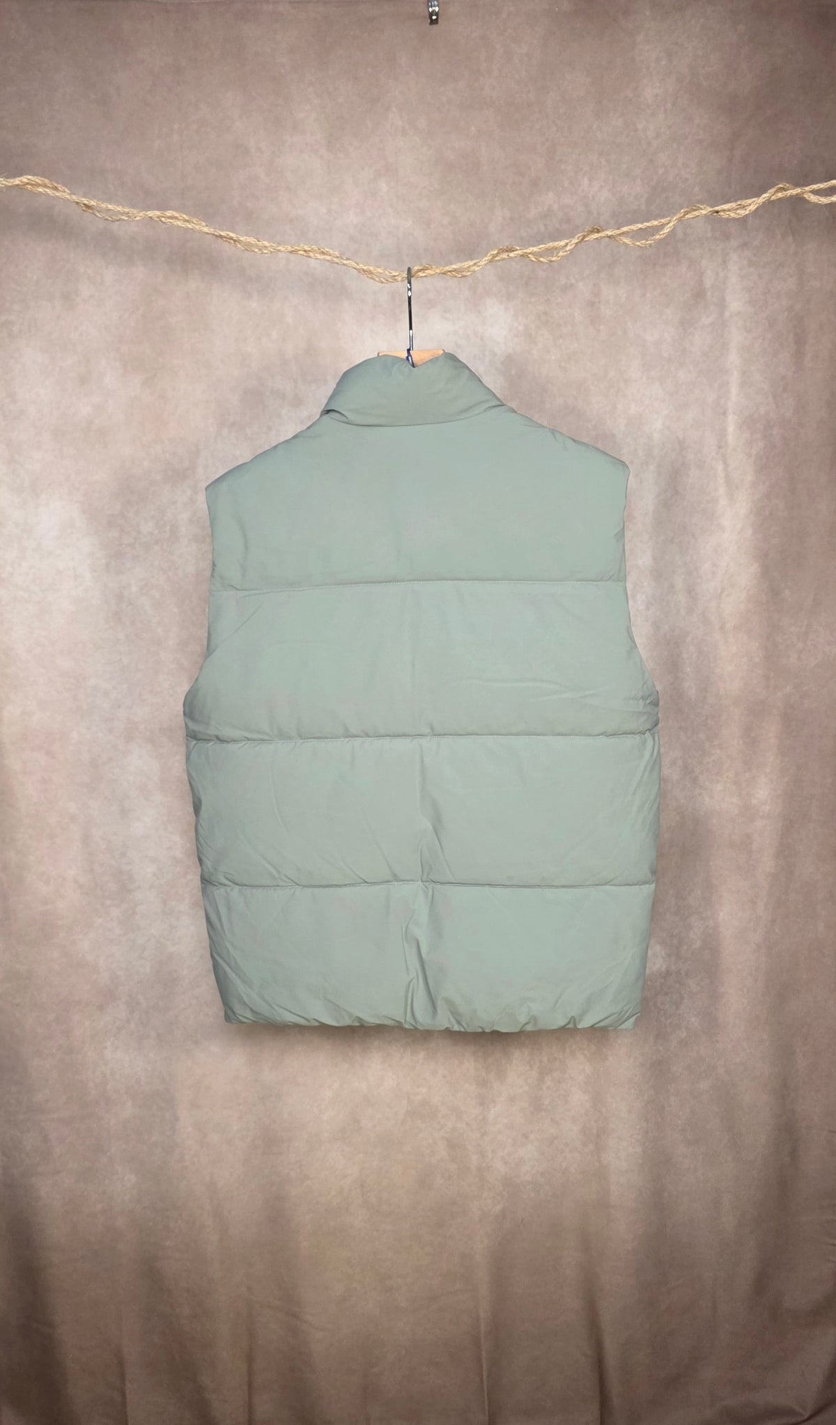 Gilet imbottito verde pastello