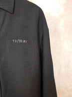 Camicia nera in viscosa