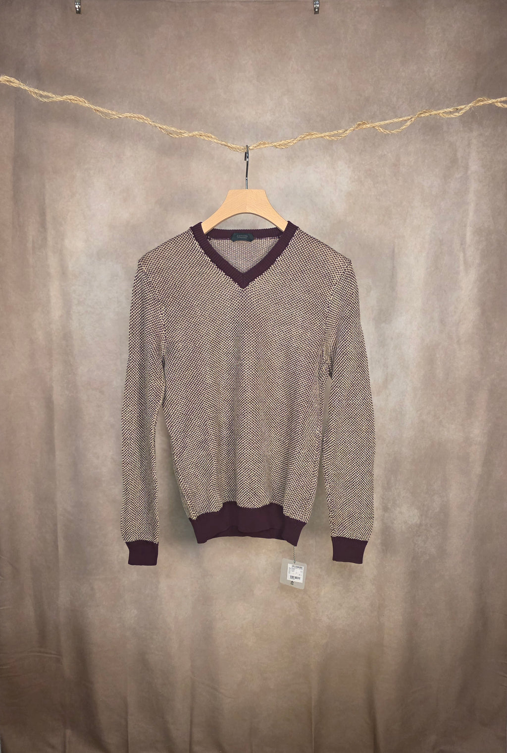 Maglione a scollo V in misto lino di Slowear Zanone