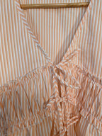 Camicia gessata color pesca