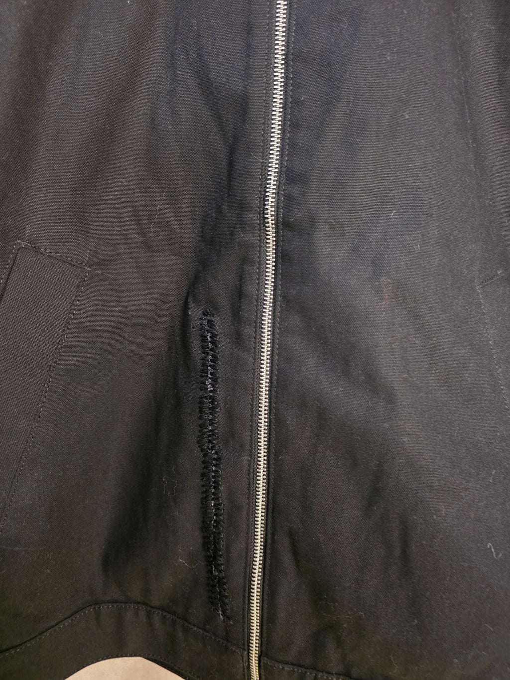 Giacca di jeans con zip
