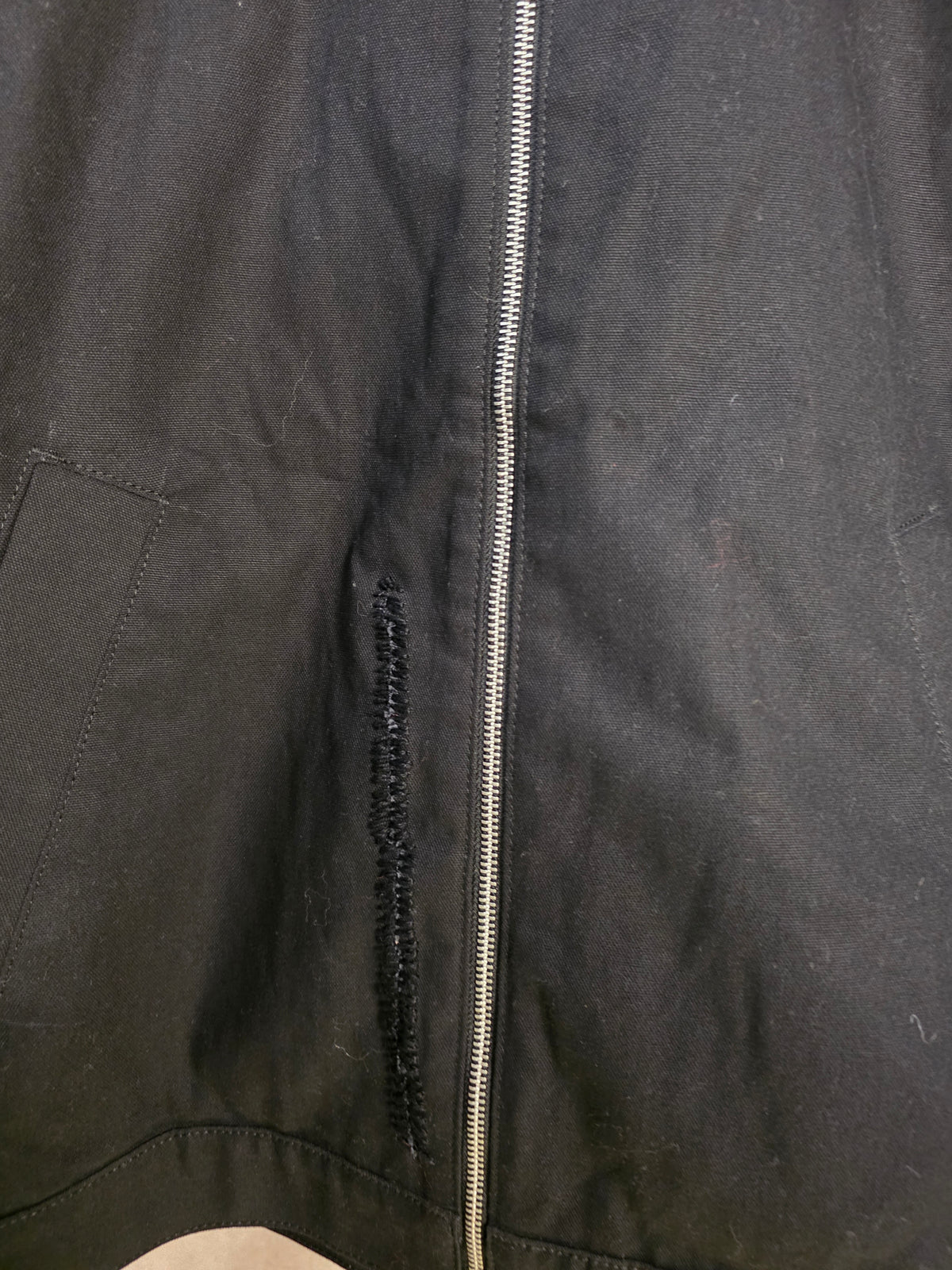 Giacca di jeans con zip