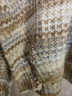 Maglia cozy a righe sfumate