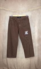 Jeans marroni relaxed fit