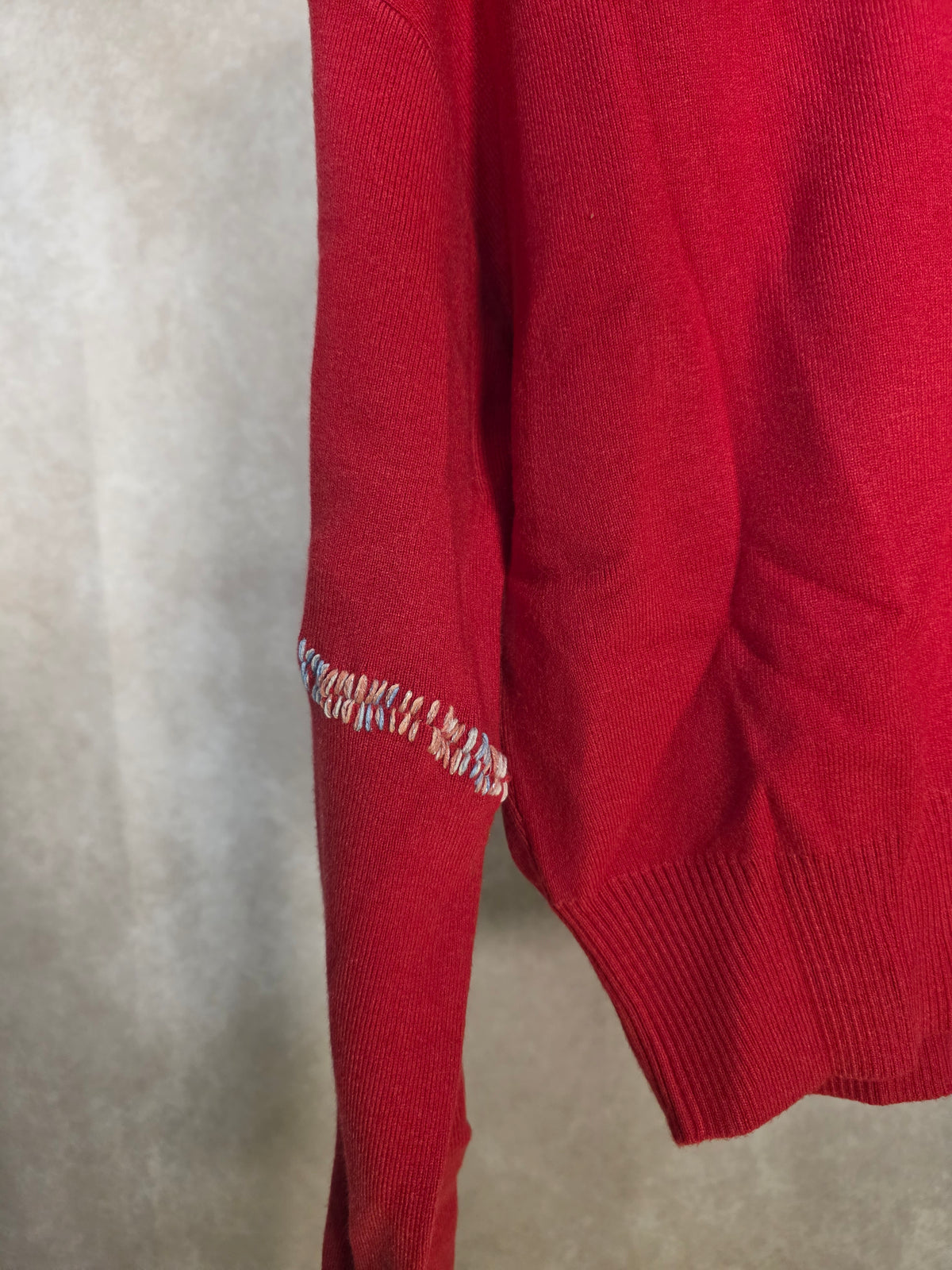 Maglia girocollo cropped rossa