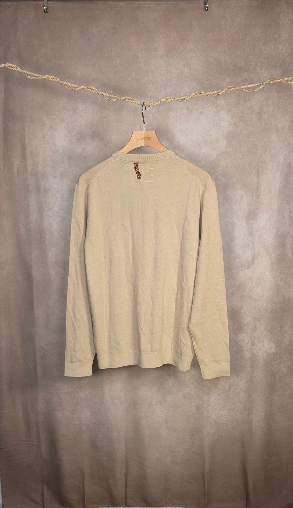 Maglia girocollo in misto cashmere