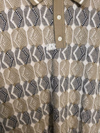 Polo in maglia jacquard geometrica