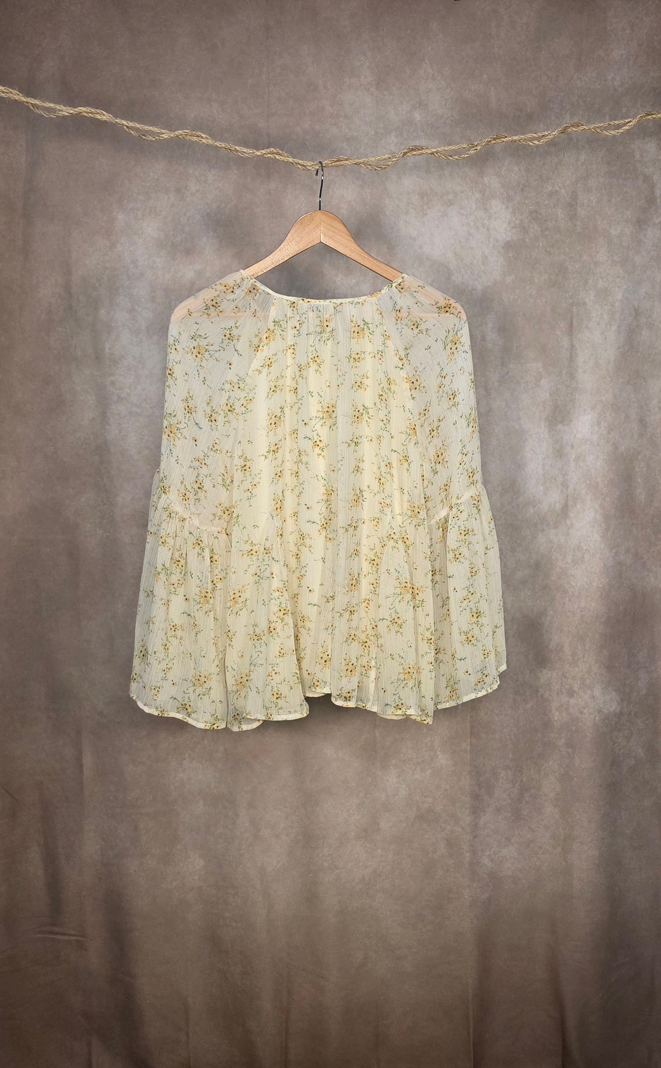 Camicia fluida a stampa floreale