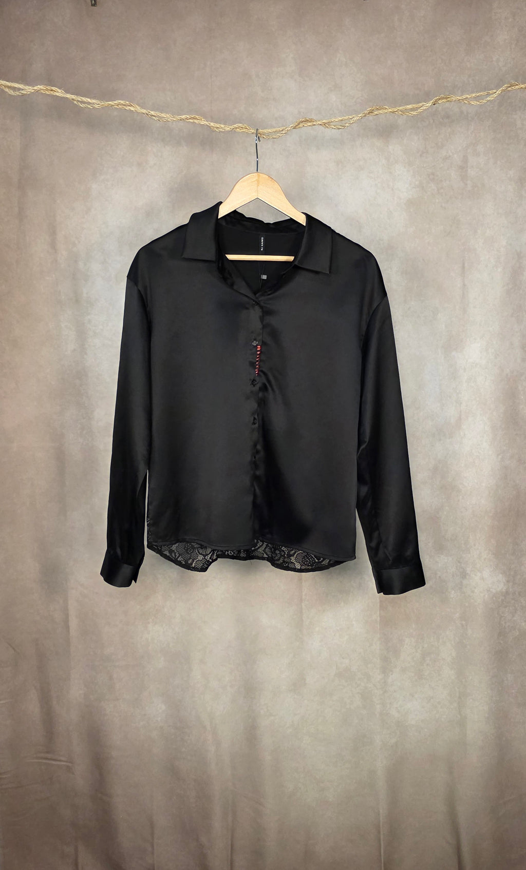Camicia con retro in pizzo