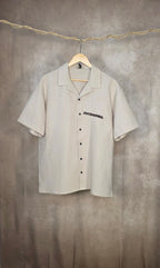 Camicia relaxed fit in misto cotone