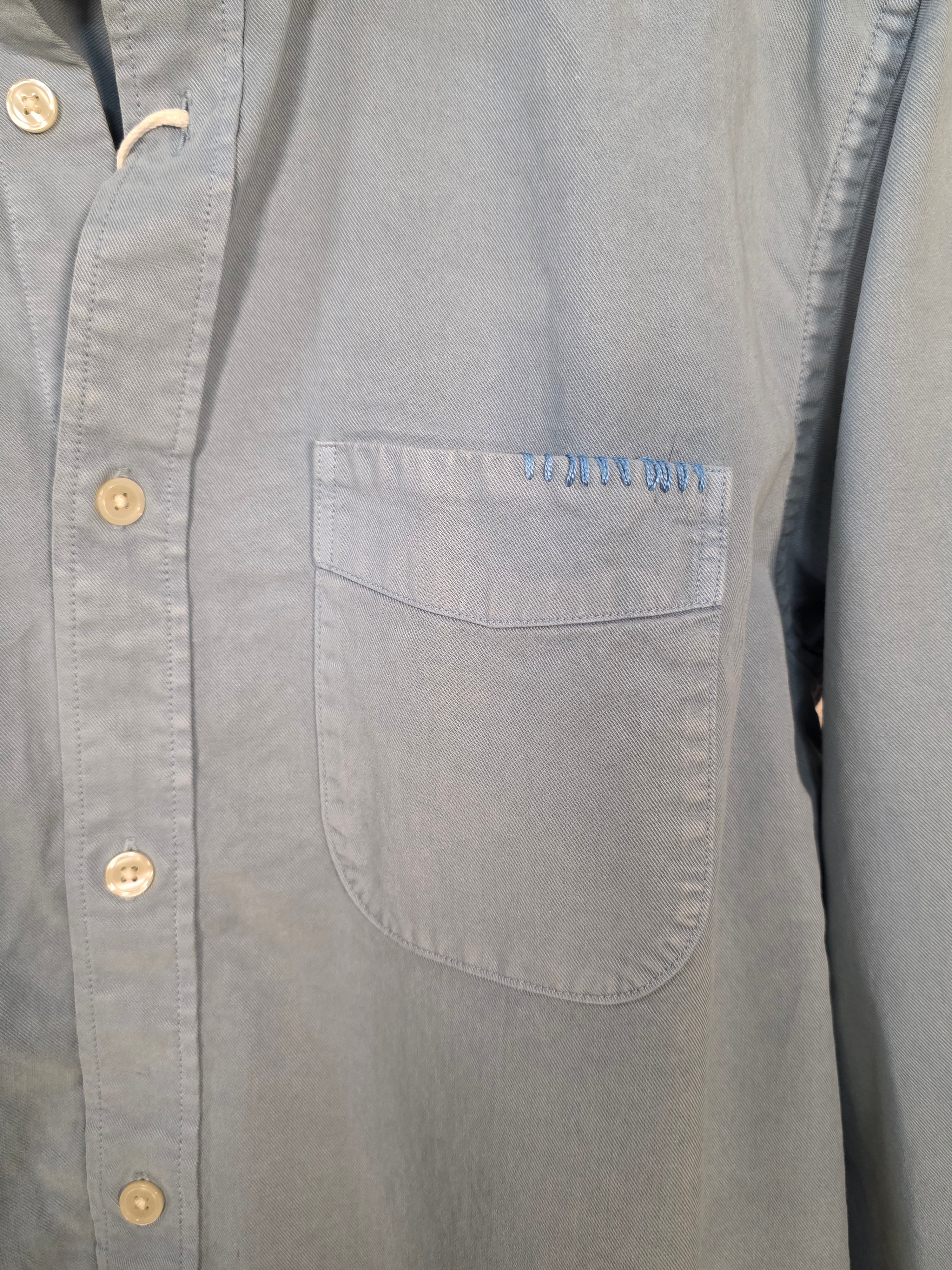 Camicia a maniche lunghe in misto cotone