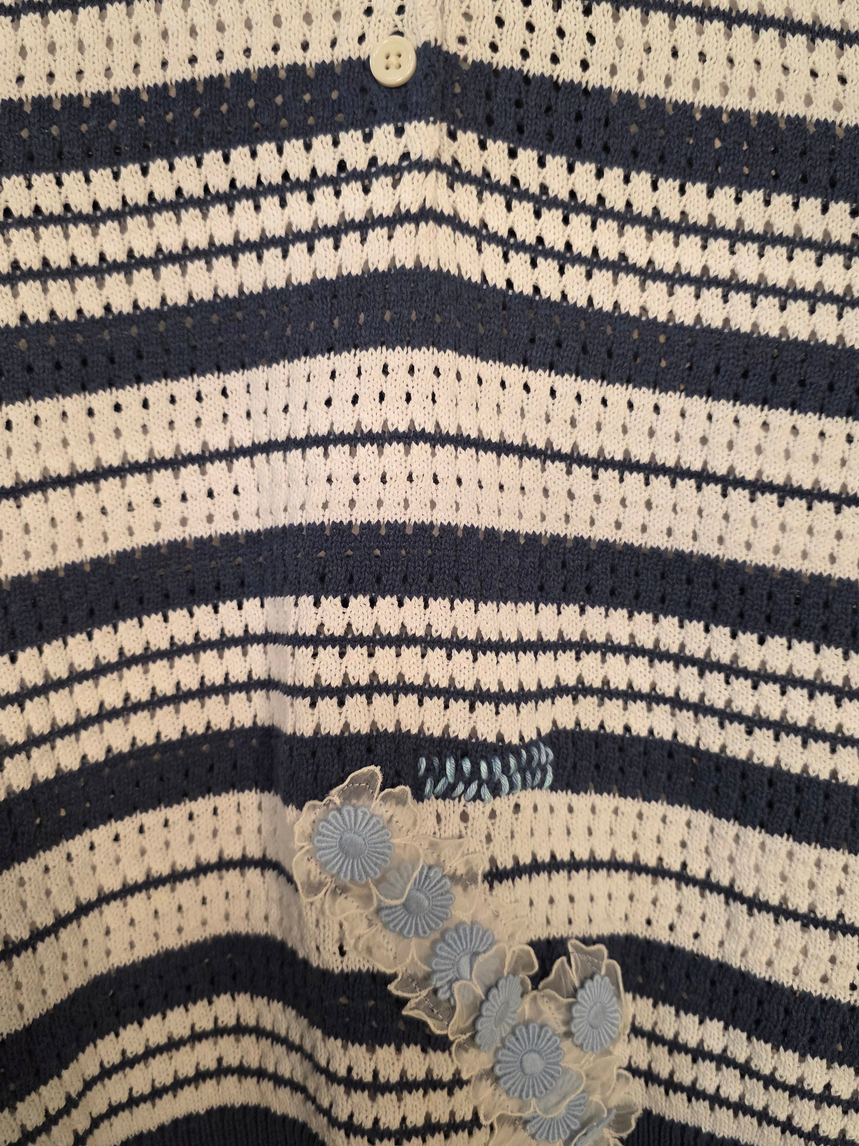 Polo in maglia a righe