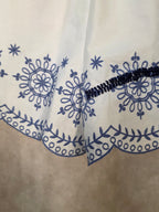 Pantaloncini in cotone ricamato