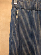 Pantaloni ampi a righe con elastico in vita